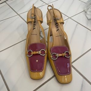 Vintage Prada sling back heels